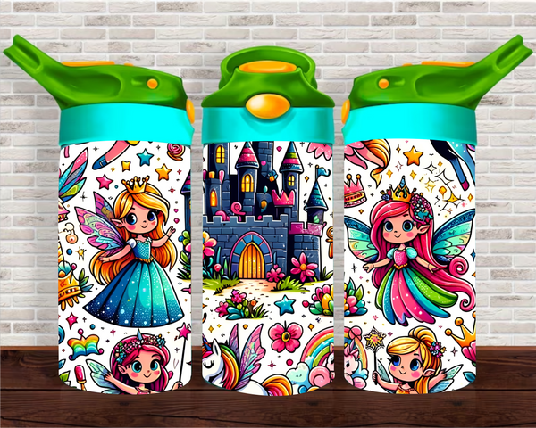 Princess & Castle - 12 oz Tumbler Wrap - Vinyl Transfers