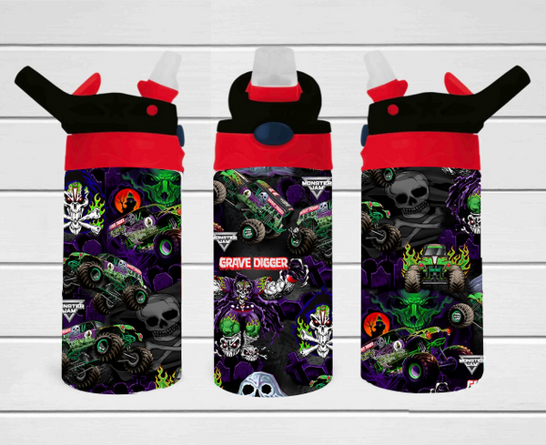 Monster Trucks - 12 oz Tumbler Wrap Sublimation Transfers