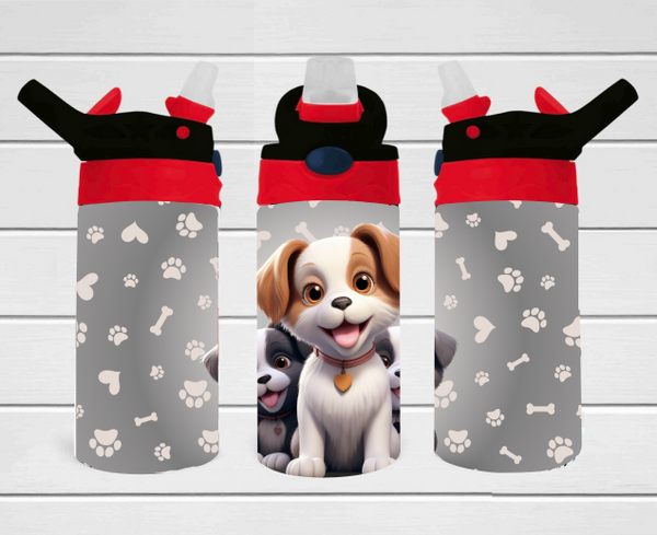 Happy Puppies - 12 oz Tumbler Wrap Sublimation Transfers