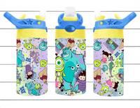 Characters - 12 oz Tumbler Wrap - Vinyl Transfers