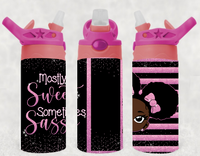 Mostly Sweet Sometimes Sassy- 12 oz Tumbler Wrap - Vinyl Transfers