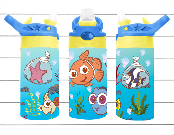 Characters - 12 oz Tumbler Wrap - Vinyl Transfers