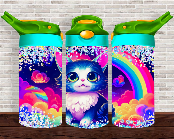 Neon Kittens - 12 oz Tumbler Wrap Sublimation Transfers