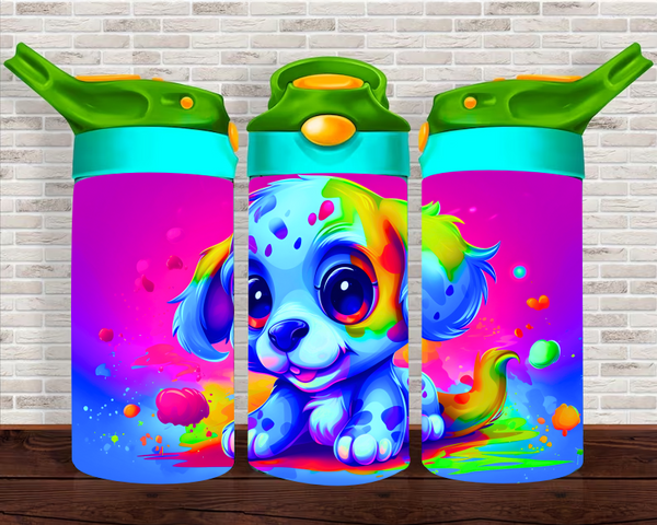 Neon Pup - 12 oz Tumbler Wrap Sublimation Transfers