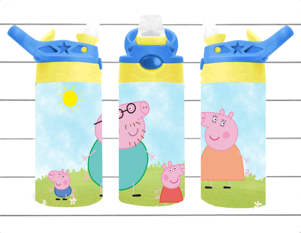 Pig Family - 12 oz Tumbler Wrap Sublimation Transfers