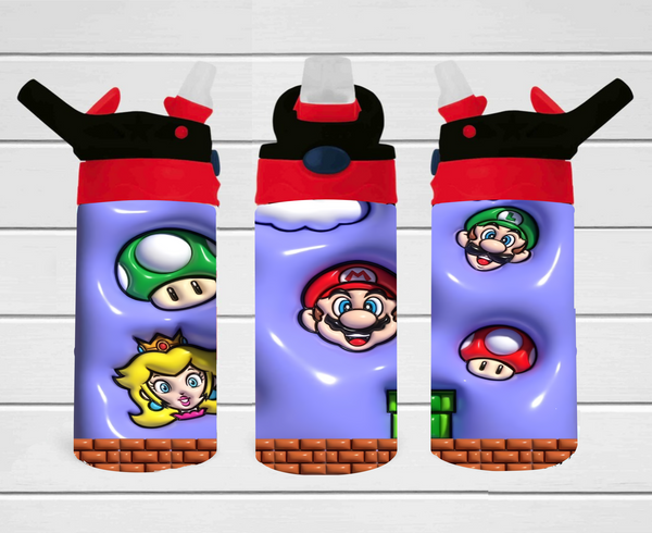 Puff Character - 12 oz Tumbler Wrap Sublimation Transfers