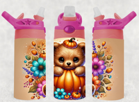 Pumpkin Teddy Bear - 12 oz Tumbler Wrap Sublimation Transfers