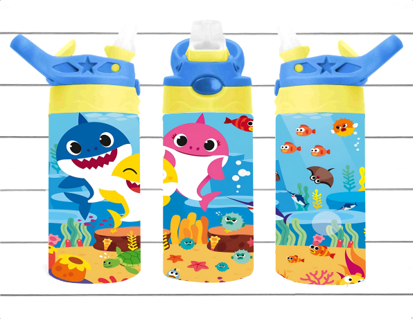 Shark Family - 12 oz Tumbler Wrap Sublimation Transfers