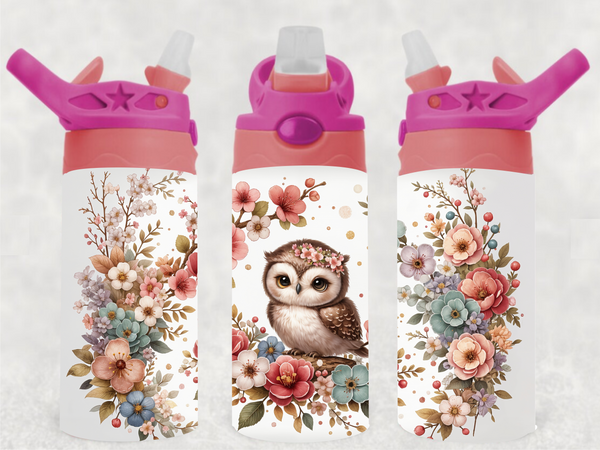 Owls - 12 oz Tumbler Wrap - Vinyl Transfers