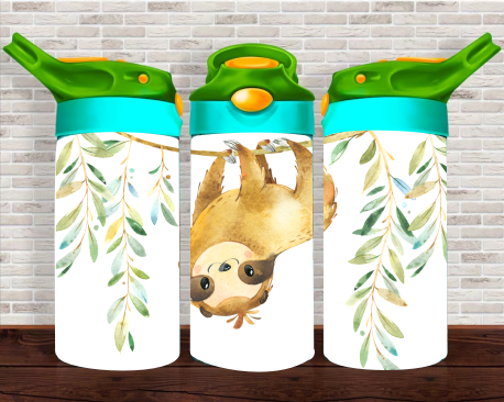 Hanging Sloth - 12 oz Tumbler Wrap Sublimation Transfers