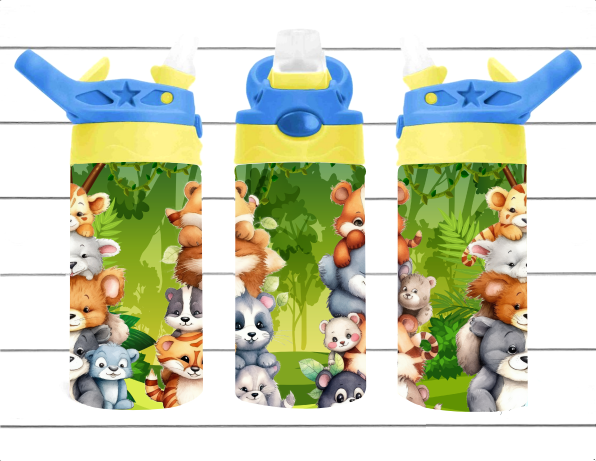 Stacked Animals - 12 oz Tumbler Wrap Sublimation Transfers