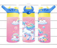 Unicorn - 12 oz Tumbler Wrap - Vinyl Transfers