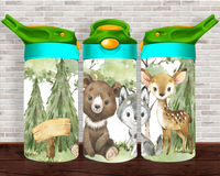 Woodland Animals - 12 oz Tumbler Wrap Sublimation Transfers