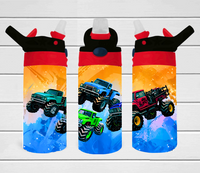 Monster Trucks - 12 oz Tumbler Wrap Sublimation Transfers