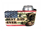 Best Dad Ever - 12 oz Can Holders & Slap Wrap - Sublimation Transfers