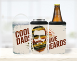 Cool Dads Have Beards - 12 oz Can Holders & Slap Wrap - Sublimation Transfers