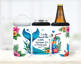 I Only Drink Like A Fish Because I'm A Mermaid - 12 oz Can Holders & Slap Wrap - Sublimation Transfers