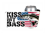 Kiss My Bass - 12 oz Can Holders & Slap Wrap - Sublimation Transfers