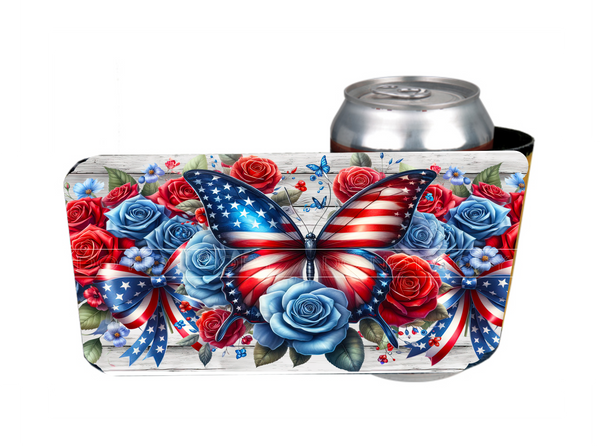 Patriotic Floral Butterfly - Slap Wrap - Sublimation Transfers