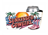 Sunkissed Cowgirl - 12 oz Can Holders & Slap Wrap - Sublimation Transfers