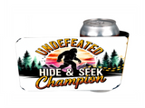 Undefeated Hide & Seek Champion - 12 oz Can Holders & Slap Wrap - Sublimation Transfers