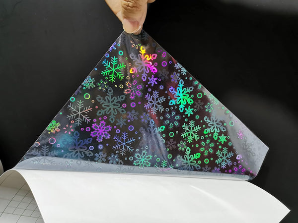 Snowflake Holographic - Laminate Film Overlay Sheets