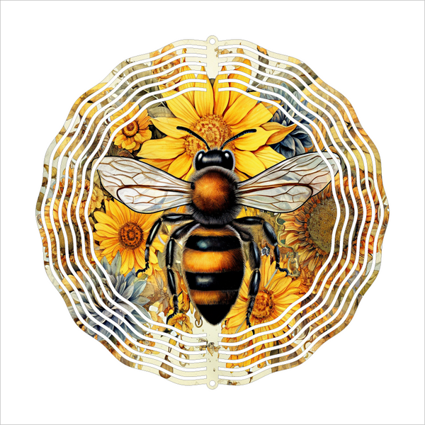 Honeybee - Wind Spinner - Sublimation Transfers