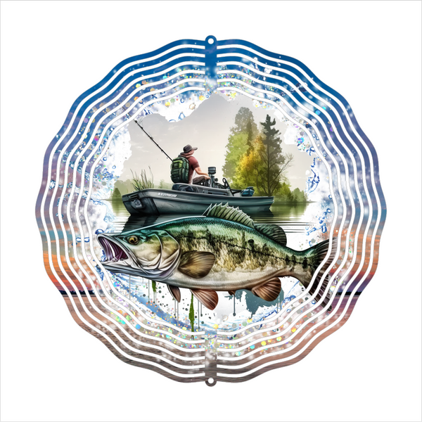 Fishing - Wind Spinner - Sublimation Transfers