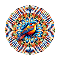 Vibrant Bird - Wind Spinner - Sublimation Transfers