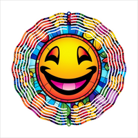 Smiley Face - Wind Spinner - Sublimation Transfers