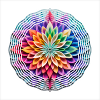 Vibrant Flower - Wind Spinner - Sublimation Transfers