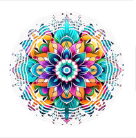 Colorful Flower - Wind Spinner - Sublimation Transfers