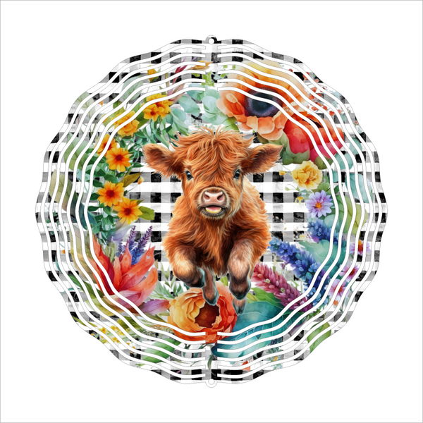 Country Cow - Wind Spinner - Sublimation Transfers