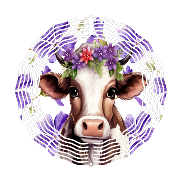 Country Cow - Wind Spinner - Sublimation Transfers