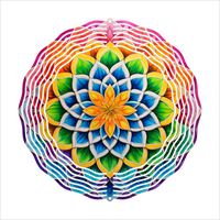 Vibrant Flower - Wind Spinner - Sublimation Transfers