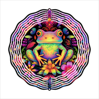 Vibrant Frog - Wind Spinner - Sublimation Transfers