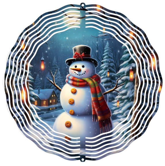 Snowman - Wind Spinner - Sublimation Transfers