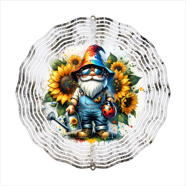 Country Gnome - Wind Spinner - Sublimation Transfers