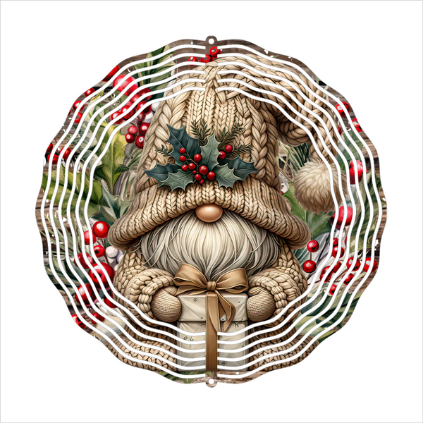 Christmas Gnome - Wind Spinner - Sublimation Transfers