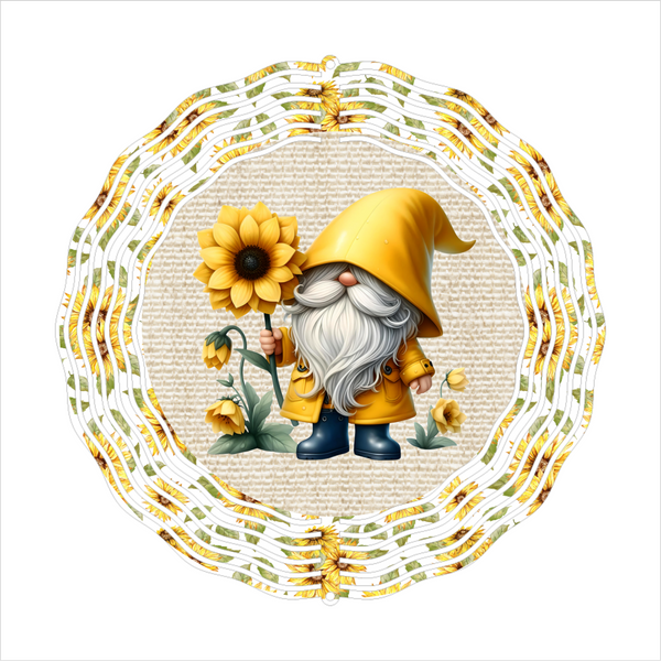 Spring Gnome - Wind Spinner - Sublimation Transfers