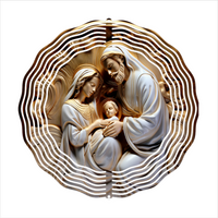 Nativity Scene - Wind Spinner - Sublimation Transfers