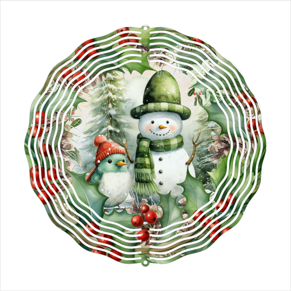 Snowman - Wind Spinner - Sublimation Transfers