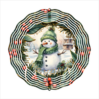 Snowman - Wind Spinner - Sublimation Transfers