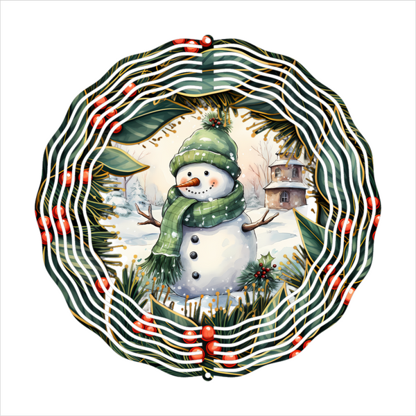 Snowman - Wind Spinner - Sublimation Transfers