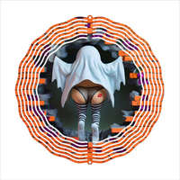 2 pc. - Halloween Ghost - Wind Spinner - Sublimation Transfers