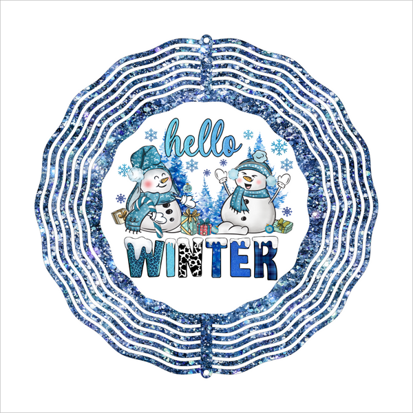 Hello Winter - Wind Spinner - Sublimation Transfers