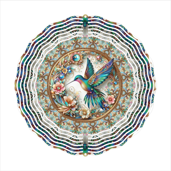 Hummingbird - Wind Spinner - Sublimation Transfers