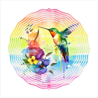 Hummingbird - Wind Spinner - Sublimation Transfers