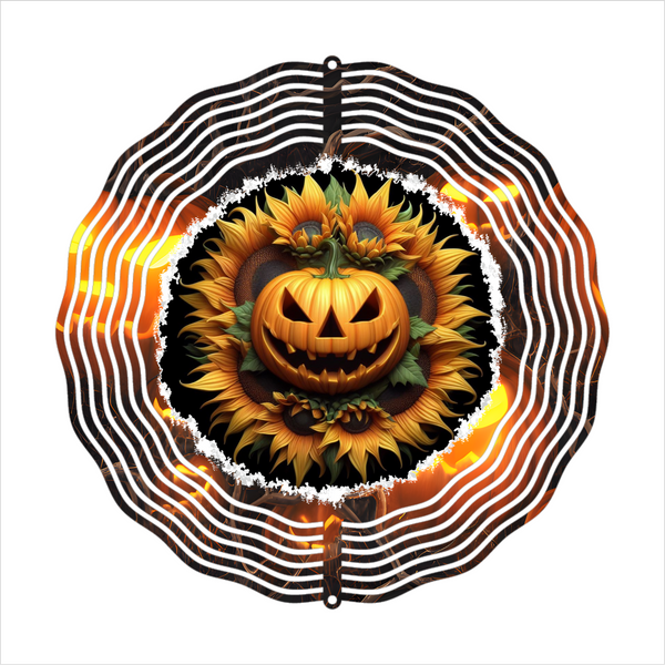 Jack-o-lantern - Wind Spinner - Sublimation Transfers