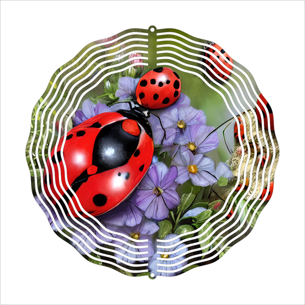 Ladybugs - Wind Spinner - Sublimation Transfers